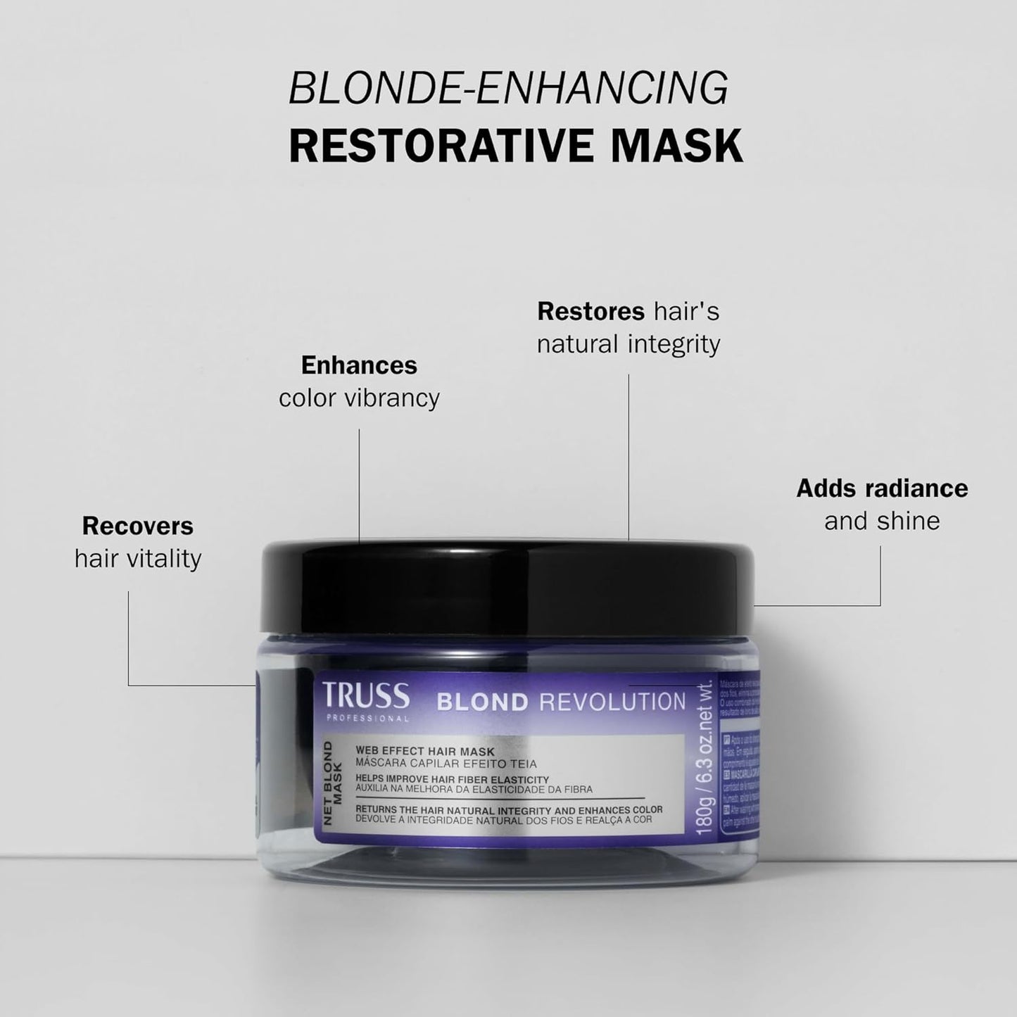 TRUSS Blond Revolution Bundle Shampoo & Net Mask - Free Instant Dose