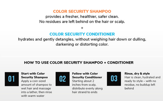 COLOR WOW Color Security Shampoo and Conditioner Duo Set - Hydrating Formula for Fine to Normal Hair