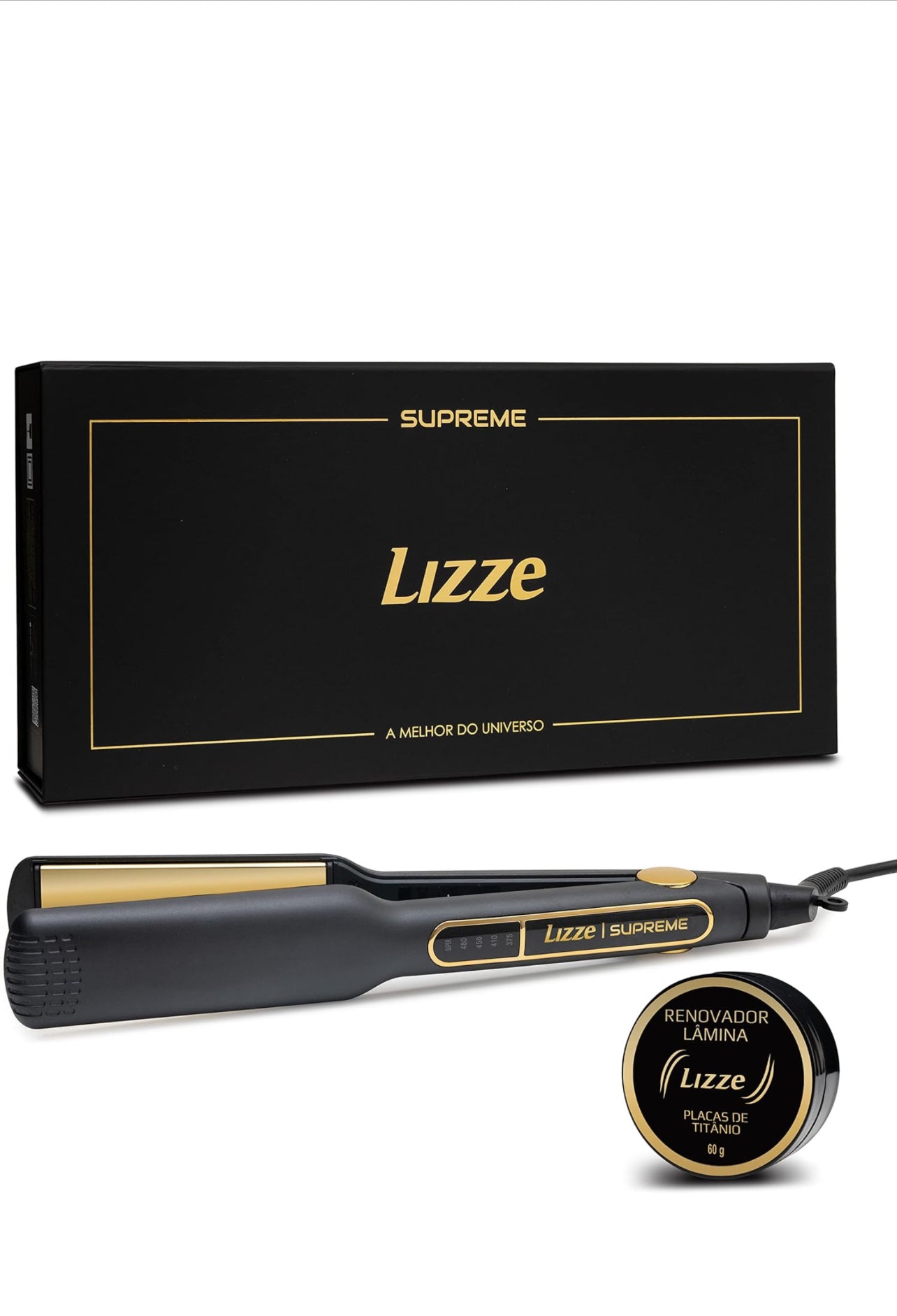 Lizze, Supreme Iron Hot 250ºC – 485°F, 110V, Lizze Professional Supreme 485ºF Fl