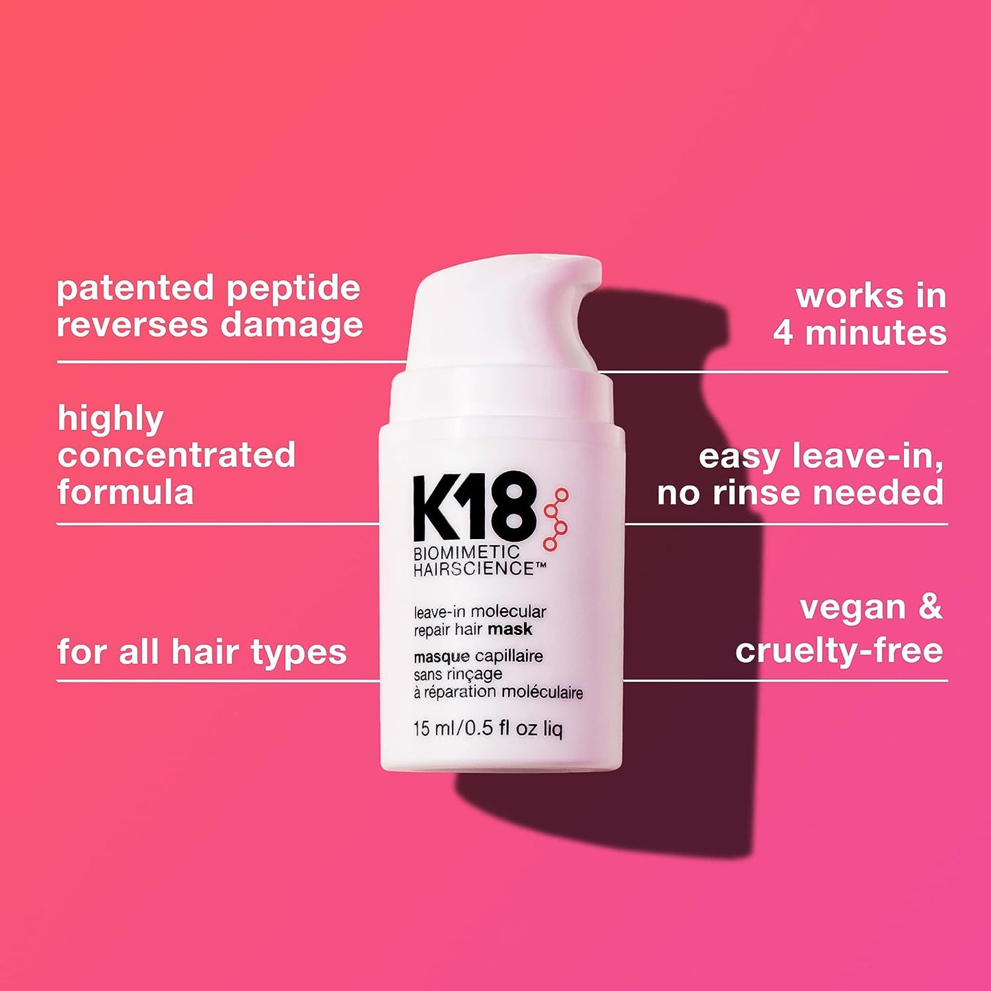 K18 Leave-In Repair Hair Mask 0.5 fl oz