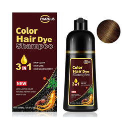 Meidu Instant 3in1 Hair Dye Color Shampoo  500mL each Chestnut Brown